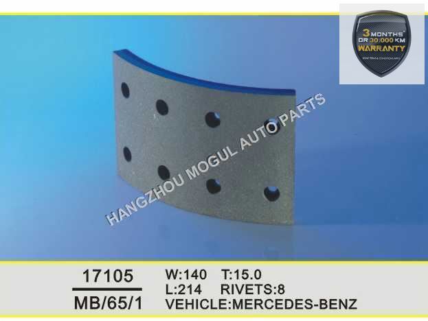 Premium Quality Brake Lining for Heavy Duty Truck (17105) Image1