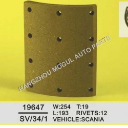 Premium Quality Brake Lining for Heavy Duty Truck (19647)
