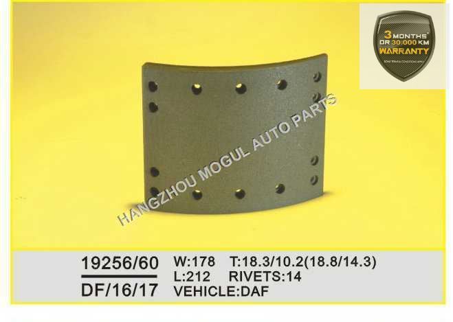 Premium Quality Brake Lining for Heavy Duty Truck (19256/19260) Image1