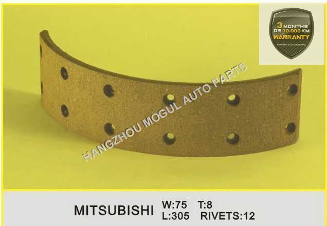 Long Lifetime Brake Lining for Japanese Truck (MITS-75) Image1
