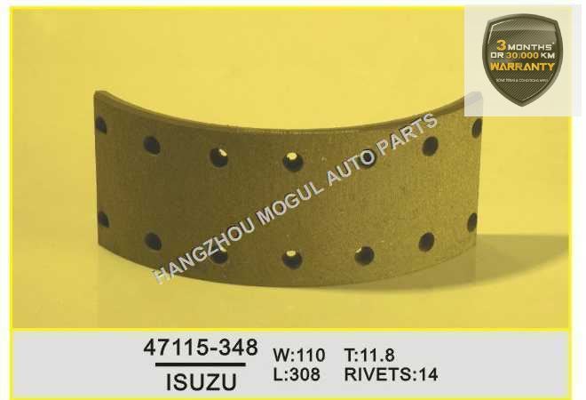 Long Lifetime Brake Lining for Japanese Truck (47115-348) Image1