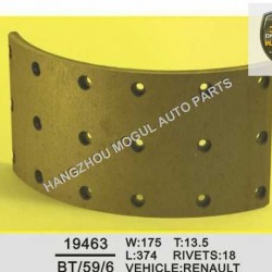 Premium Quality Brake Lining for Heavy Duty Truck (19463)