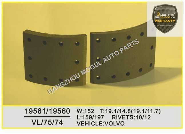 Premium Quality Brake Lining for Heavy Duty Truck (19560/19561) Image1