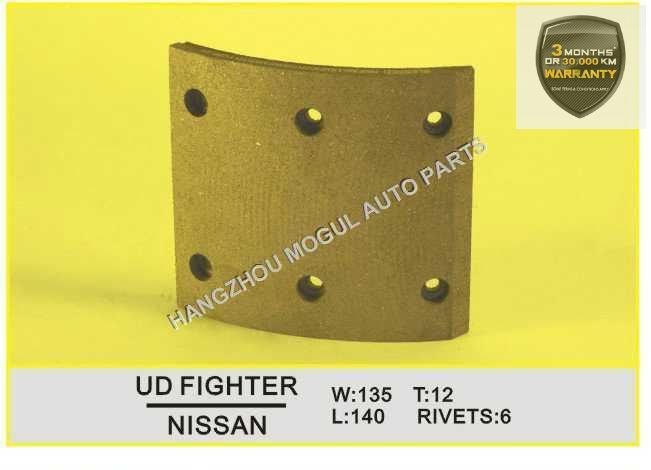 Long Lifetime Brake Lining for Japanese Truck (UD FIGHTER) Image1