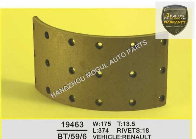 Long Lifetime Brake Lining for Heavy Duty Truck (BT/59/6) Image1