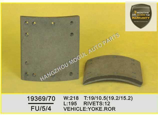 Premium Quality Brake Lining for Heavy Duty Truck (19369/19370) Image1