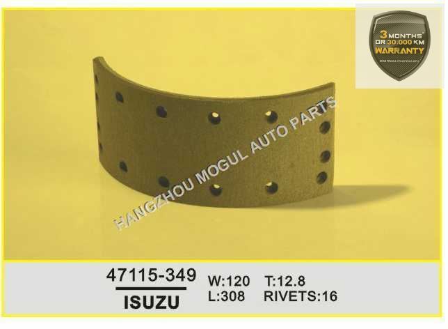Long Lifetime Brake Lining for Japanese Truck (47115-349) Image1