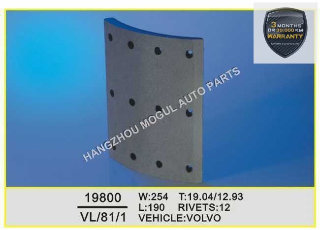 Premium Quality Brake Lining for Heavy Duty Truck (19800) Image1