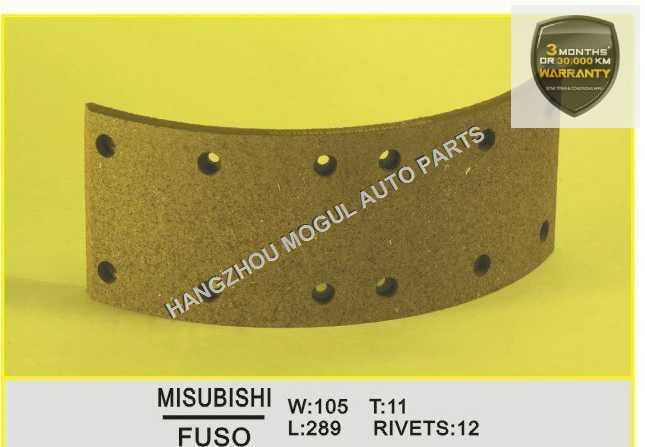 Long Lifetime Brake Lining for Japanese Truck (FUSO 105) Image1