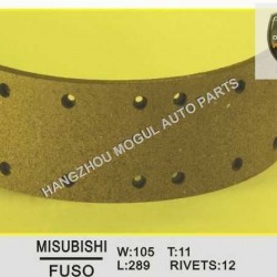 Long Lifetime Brake Lining for Japanese Truck (FUSO 105)