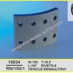 Premium Quality Brake Lining for Heavy Duty Truck (19934)