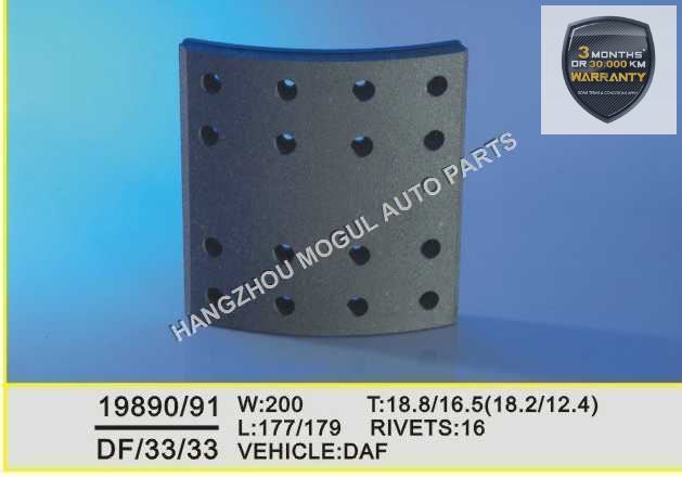 Brake Lining for Heavy Duty Truck Made in China (DF/33/33) Image1