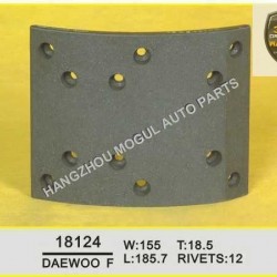 Premium Quality Brake Lining for Japanese Truck (18124)