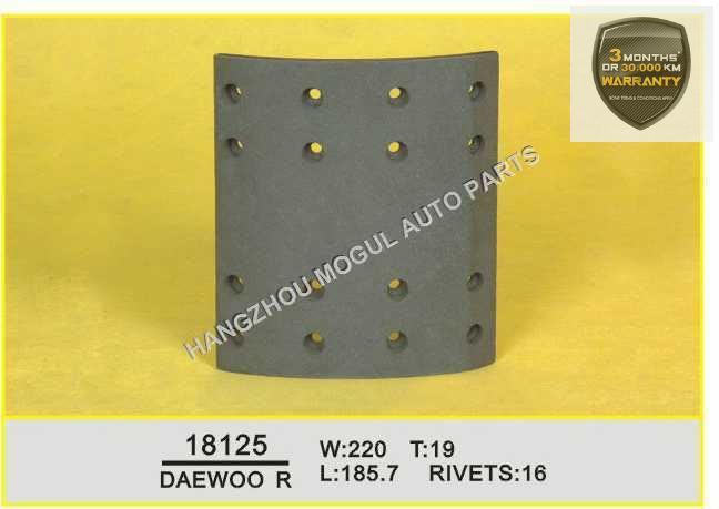 Premium Quality Brake Lining for Japanese Truck (18125) Image1