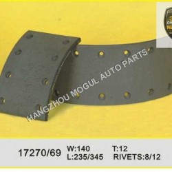 Premium Quality Brake Lining for Heavy Duty Truck (17270/17269)
