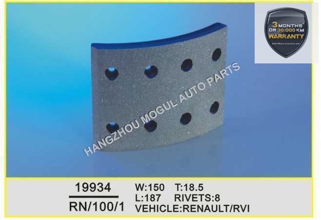 High Quality Brake Lining for Heavy Duty Truck Made in China (19934) Image1