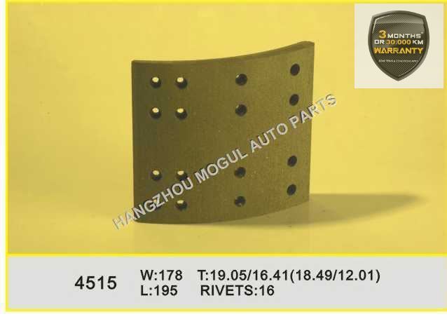 Premium Quality Brake Lining for Heavy Duty Truck (4515Q) Image1