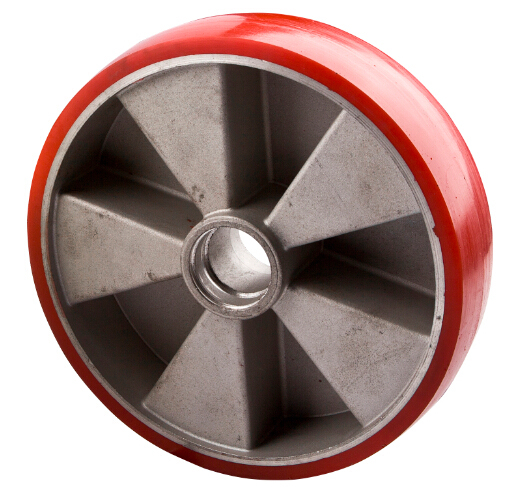PU Cast Aluminum Core Pallet Truck Wheels, 200x50mm Image1