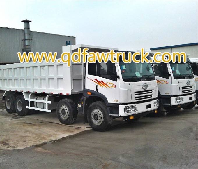 Low Price Used FAW Dump Truck 12 Wheels 380HP 40tons Excellent Condition Use for Africa Image1