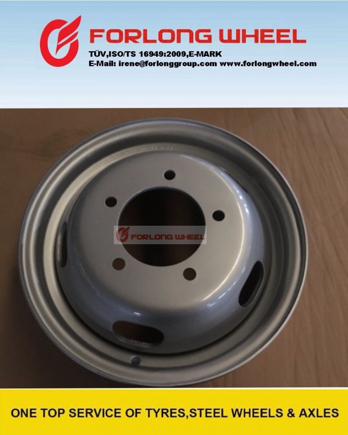 5.5jx15 Light Truck Trailer Steel Wheel Image1