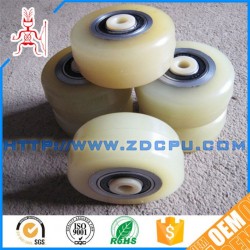 80mm White Nylon Plastic Wheels for Toy Truck