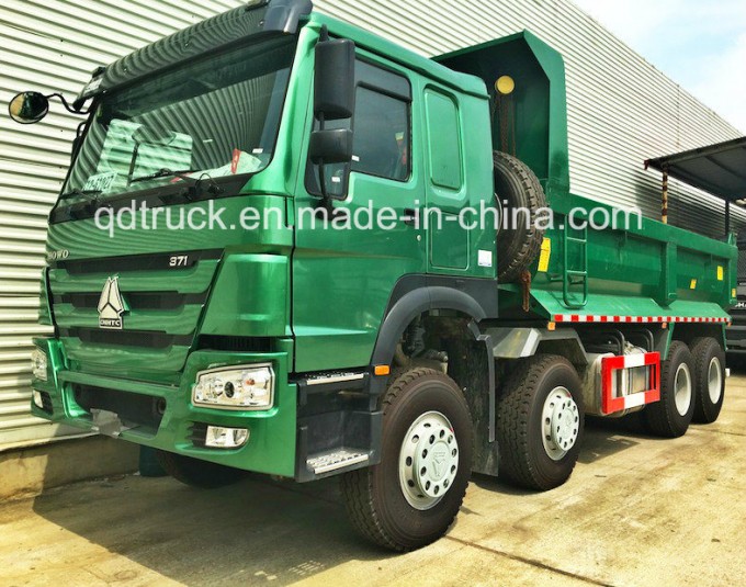 Low Price Used HOWO Dump Truck 12 Wheels 371HP 40tons Excellent Condition Use for Africa Image1