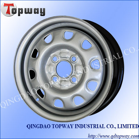 Silver Steel Wheel for Passenger Car, Light Truck 13X5.00b 4/100 Image1