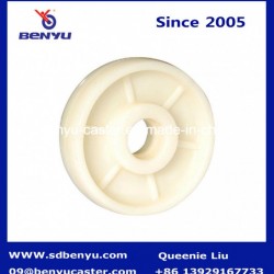White Nylon Wheels for Hand Pump Truck