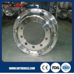 10 Hole Doubel Polished Aluminum Alloy Truck Wheel