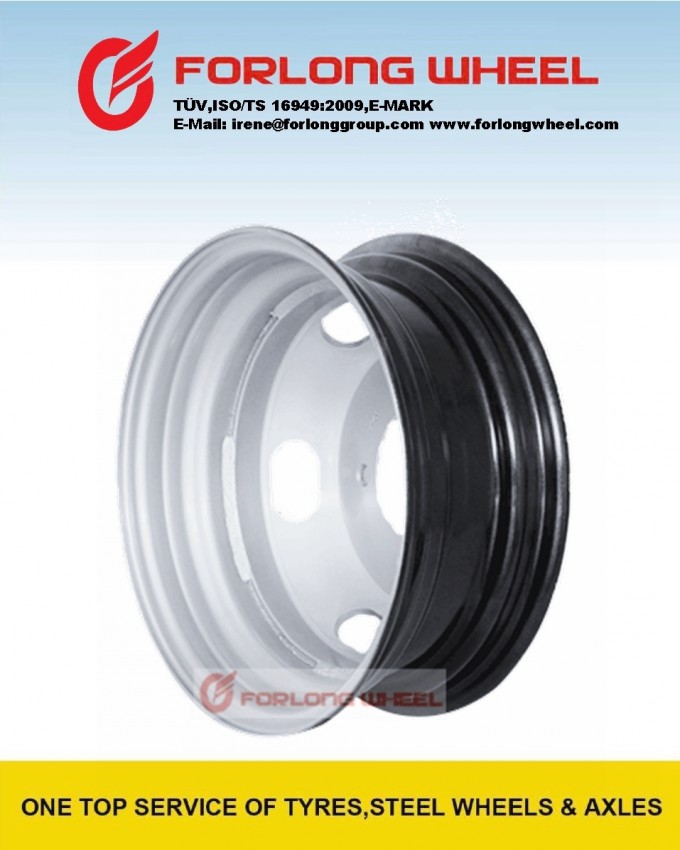15inch 5X160 High Quality light Truck Steel Wheel Image1