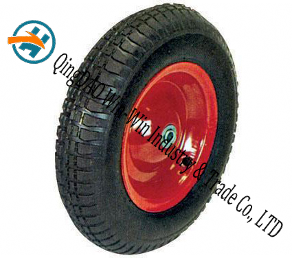 Pneumatic Rubber Wheel for Platform Trucks Alloy Wheel (16"X4.00-8) Image1