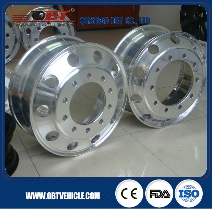 Chrome 22.5X8.25 22.5X9.00 Alloy Aluminum Truck Wheel Image1