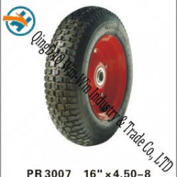 Pneumatic Rubber Wheel for Platform Trucks Wheel (16"X4.50-8)