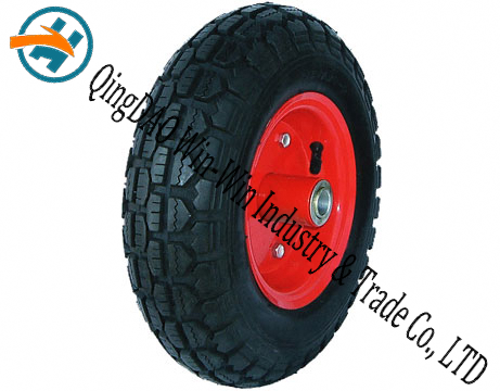 Wear-Resistant Rubber Wheel for Platform Trucks Wheel (3.50-6) Image1