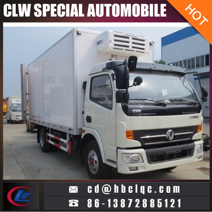 Low Price Dongfeng 8t Refrigeator Van Truck Insulated Van Truck Body Image1