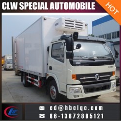 Low Price Dongfeng 8t Refrigeator Van Truck Insulated Van Truck Body