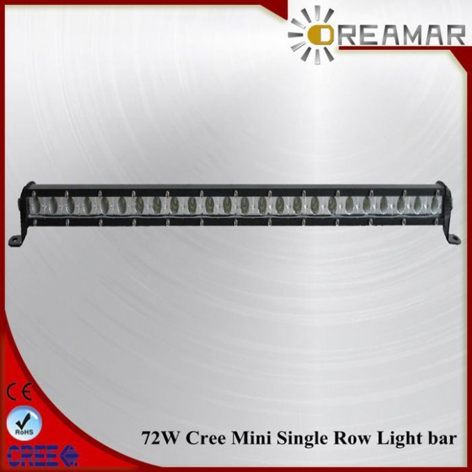 25inch 72W Super Slim Body LED Car Light Bar for Truck Offroad 4X4 Image1