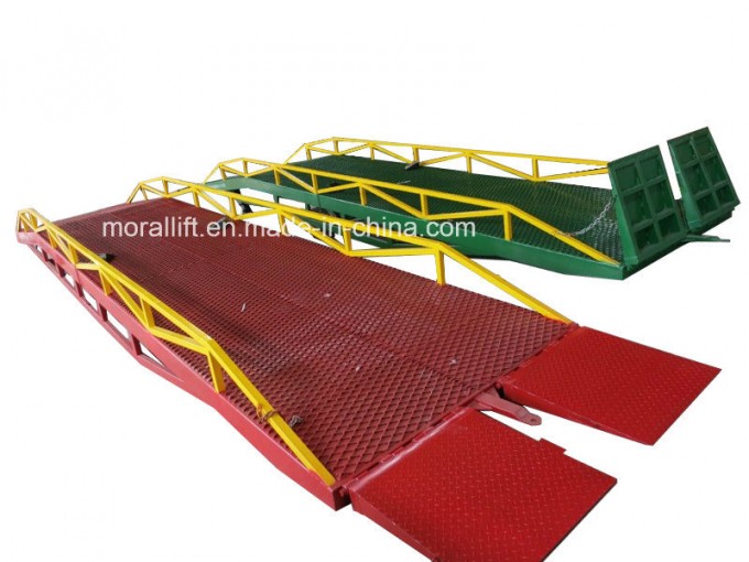 Hydraulic CE Truck Unloading Ramps for Sale Image1