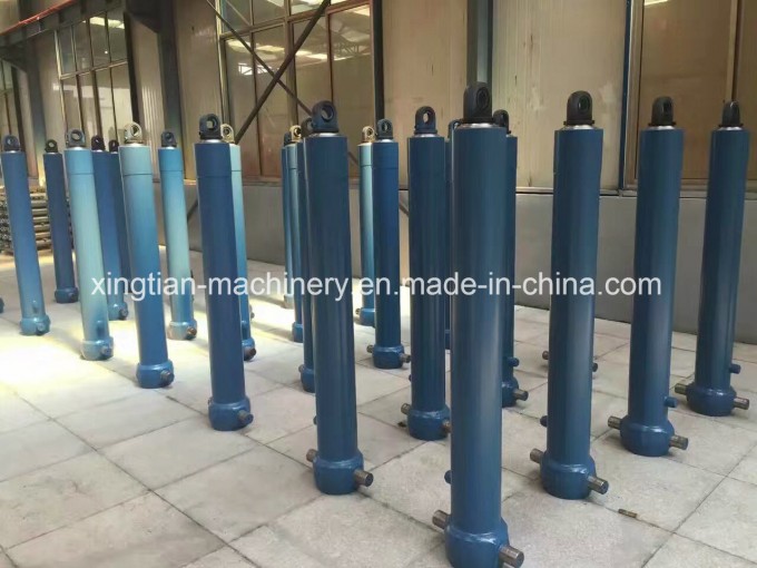 Hydraulic Telescopic Cylinder Used for Lifting Dump Truck Body Image1