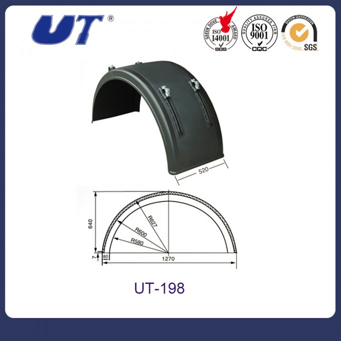 Europe Auto Accessories Made in China Front Wheel Rear Mudguard for Man Truck Image1