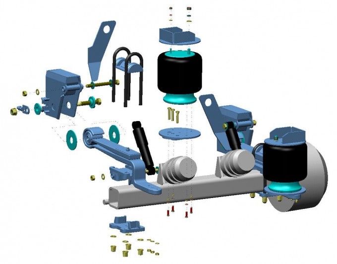 Air Bag Suspension/Semi Trailer Air Spring Suspension/Truck Lift/Unlift Suspension Image1