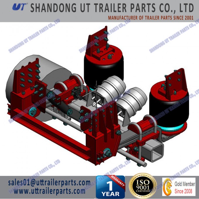 12 Tons Trailer Air Suspension Overslung and Underslung with Lift Axle Image1