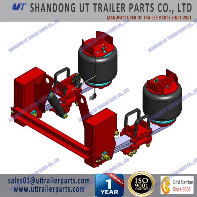American Structure Three Axles Lifting Trailer Suspension Image1