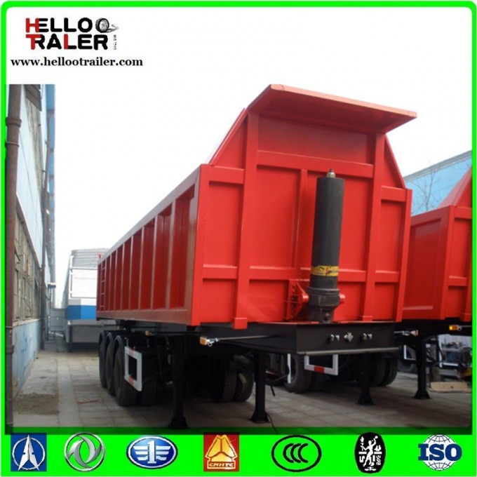 Semi Dump Trailers Mechanical Suspension for Goods Transporting Image1