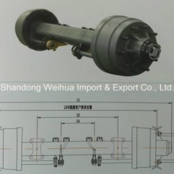 American Type Inboard Axle Jisheng Axle of Semi Truck Trailer Axle