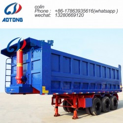 Tri-Axle Dump Trailer Stone Transportation Tipper Semi Trailer for Sale