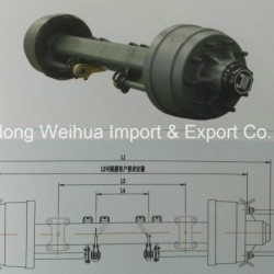 Semi Truck Trailer Axle of American Type Outboard Axle Jingsheng Axle