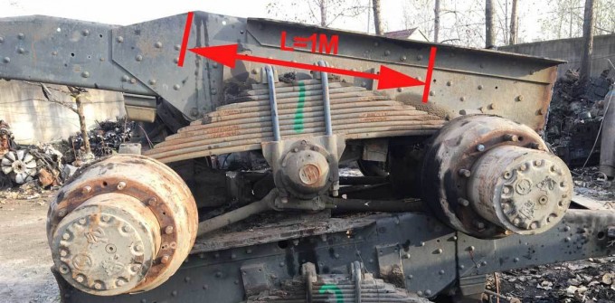 Used Truck Part Double Rear Axle for HOWO Shacman Image1