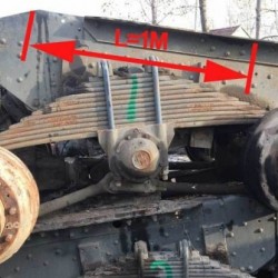 Used Truck Part Double Rear Axle for HOWO Shacman