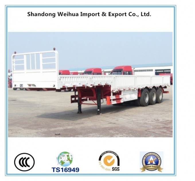 High Quality Gooseneck Side Wall Truck Semi Trailer 3 Axles Image1